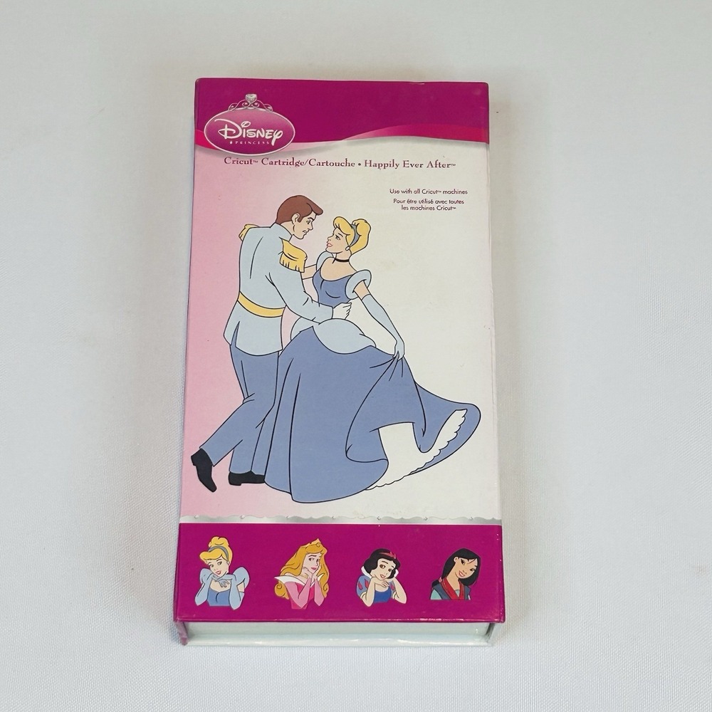Cricut Cartridge DISNEY Happily Ever After, Cinderella, Aurora, Snow White Mulan